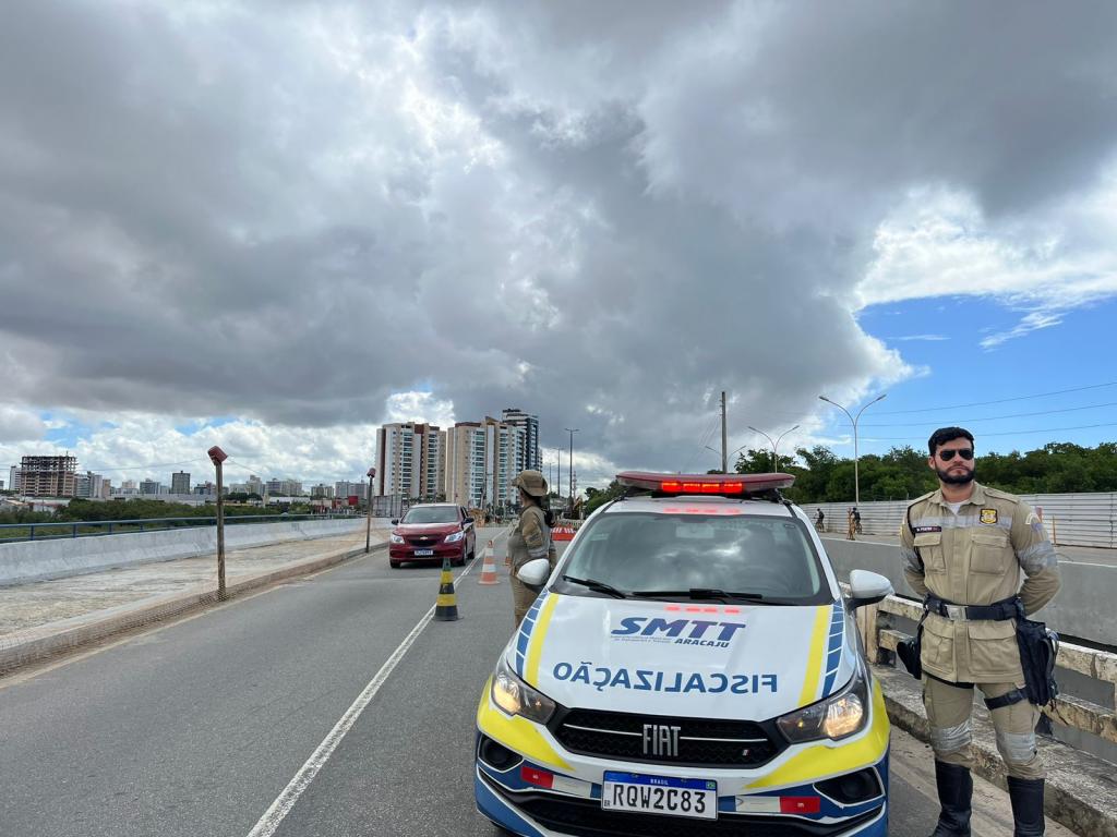 Trânsito na ponte sobre o rio Poxim será alterado nesta quarta-feira, 19 - SMTT Aracaju